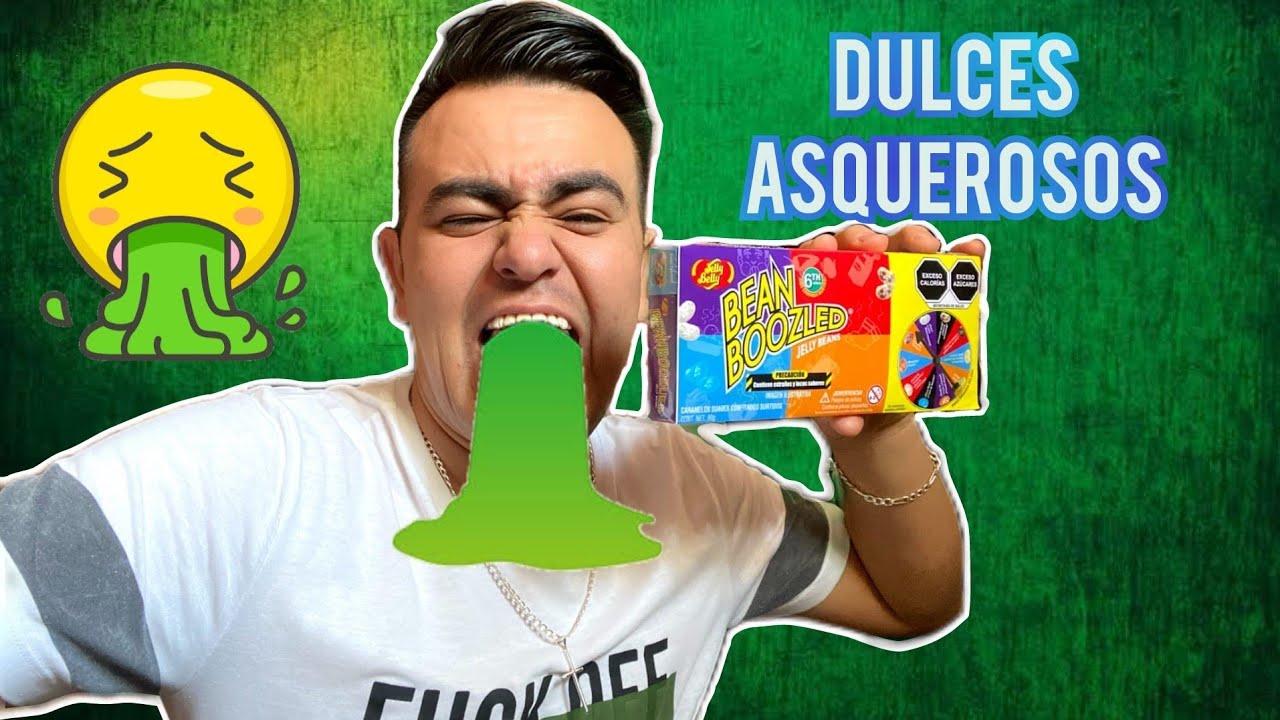 PROBANDO DULCES ASQUEROSOS 🍬🤢🤮 JELLY BELLY BEAN BOOZLED.