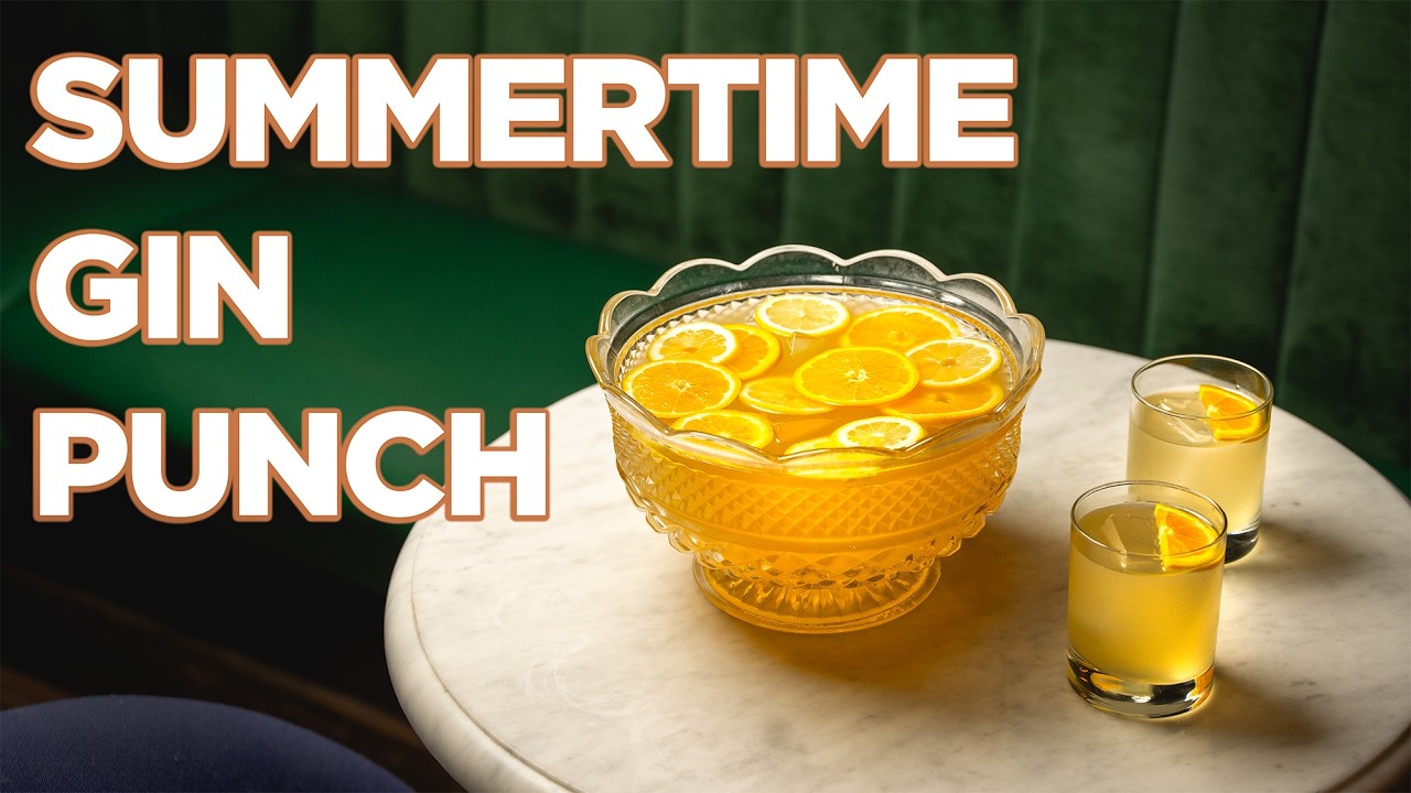 A Refreshing GIN PUNCH Recipe!
