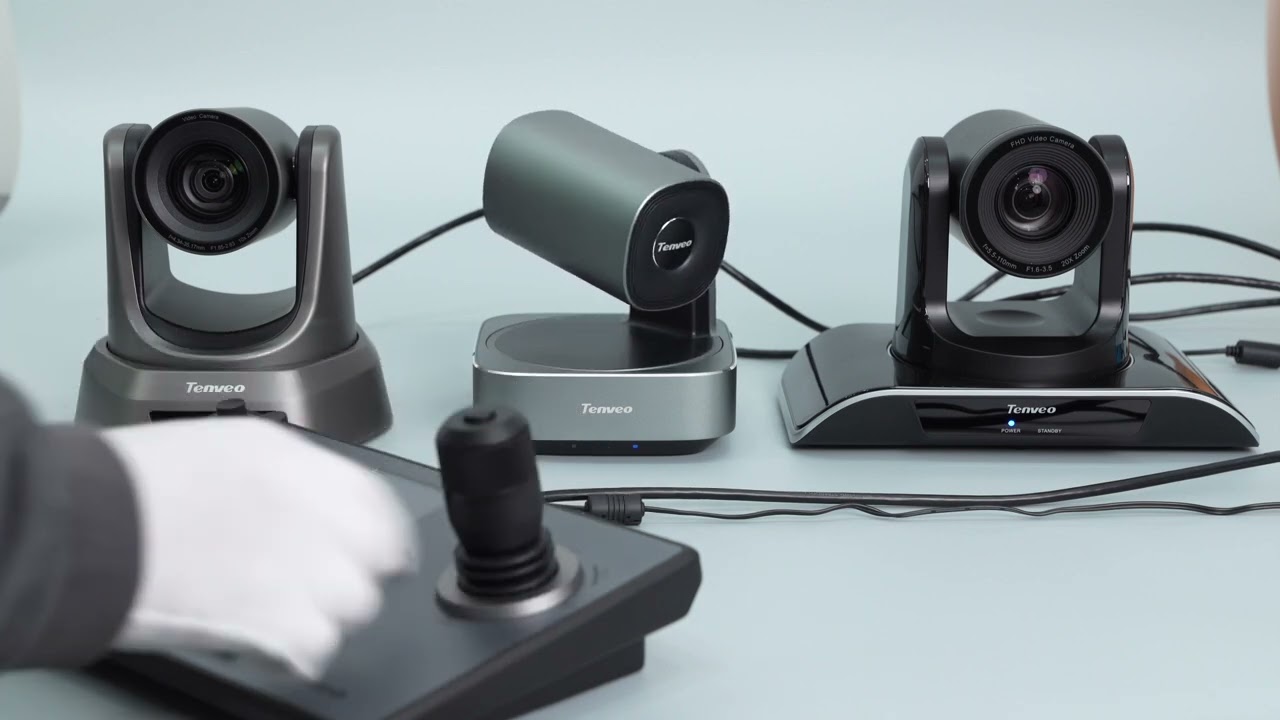 TEVO-KB200 IP keyboard controller connects 3 ptz cameras via network cables only#livestreaming