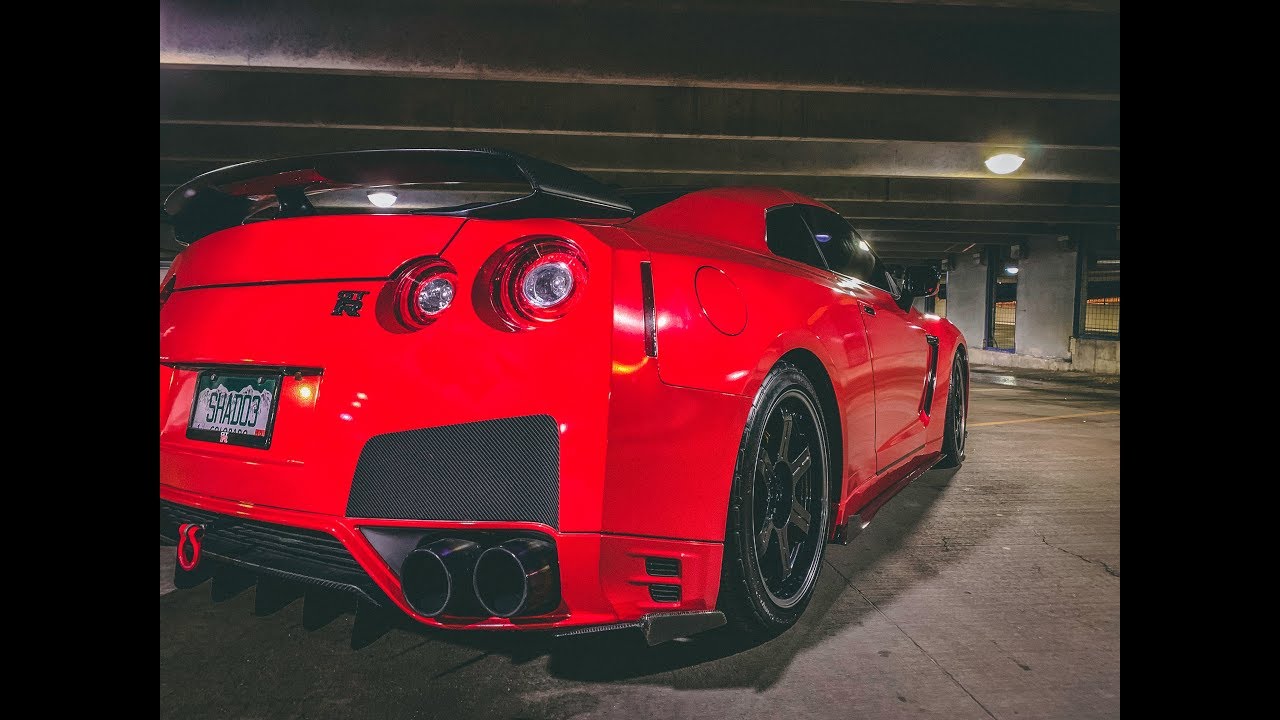 Nissan GTR Full Colorchange Wrap | 3M Gloss Dragon Fire Red | Man Cave Detail