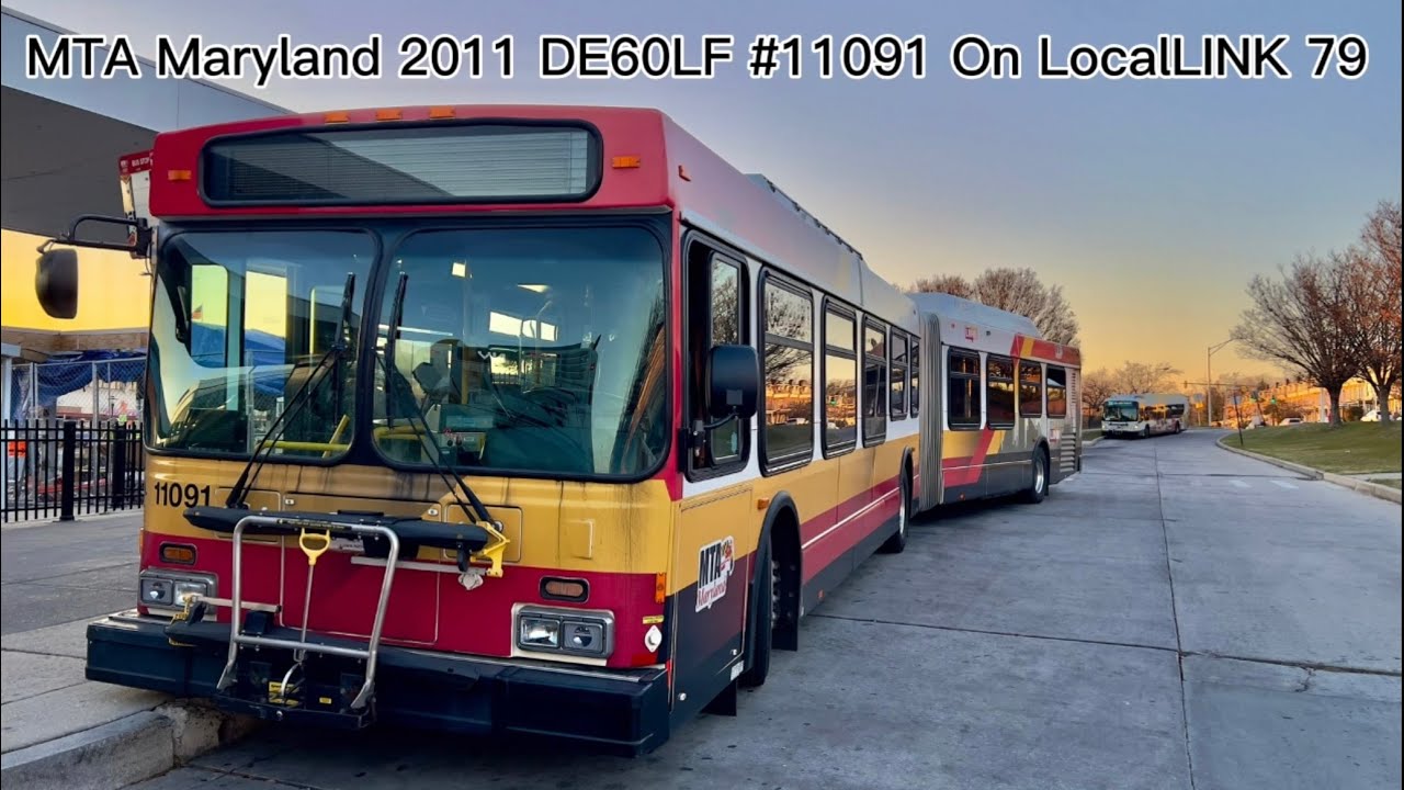 MTA Maryland 2010 New Flyer DE60LF #11091 On LocalLINK 79