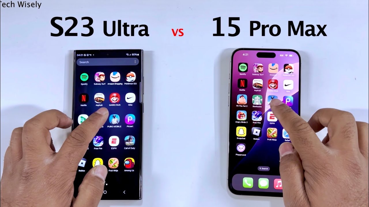 SAMSUNG S23 Ultra vs iPhone 15 Pro Max in 2025 - Speed Test
