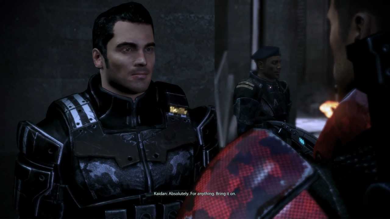 Mass Effect 3 - Male Shepard's goodbye and kiss to Kaidan in London 17#