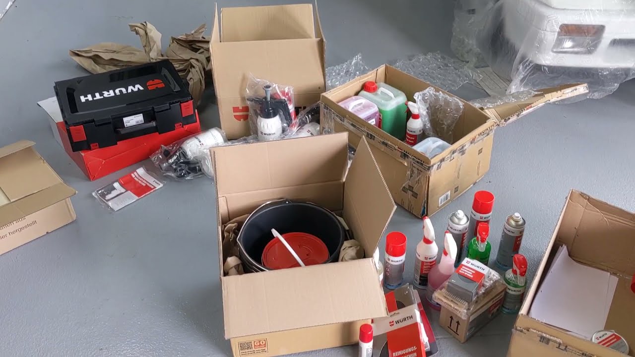 Unboxing Würth Produkte Fahrzeugpflege