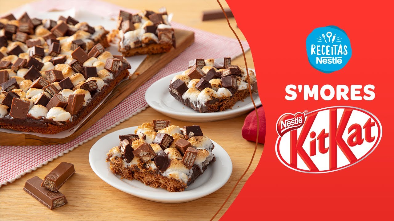 S´Mores KitKat Dark - Receitas Nestlé