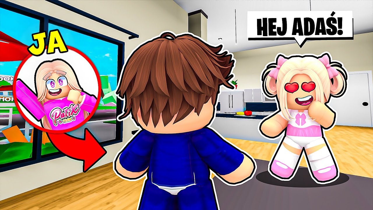 TROLLUJĘ MAŁĄ AMI JAKO ADAŚ na BROOKHAVEN w ROBLOX! 🤣
