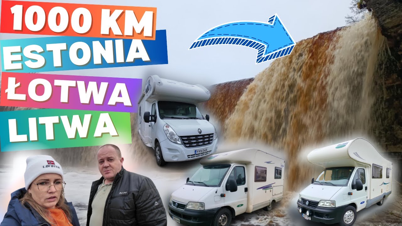 🇪🇪Jedziemy przez 1000 km na 3 KAMPERY ⚠Co ciekawego znaleźliśmy w ESTONII❓KAMPER na Renault MASTER