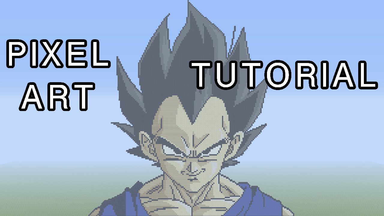 Minecraft Pixel Art Tutorial - Vegeta (Dragon Ball Z)