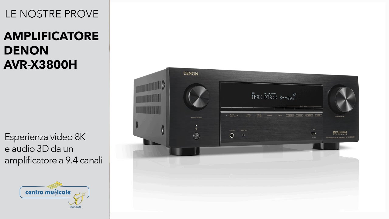 DENON AVR   X3800 H - amplificatore AV a 9.4 canali