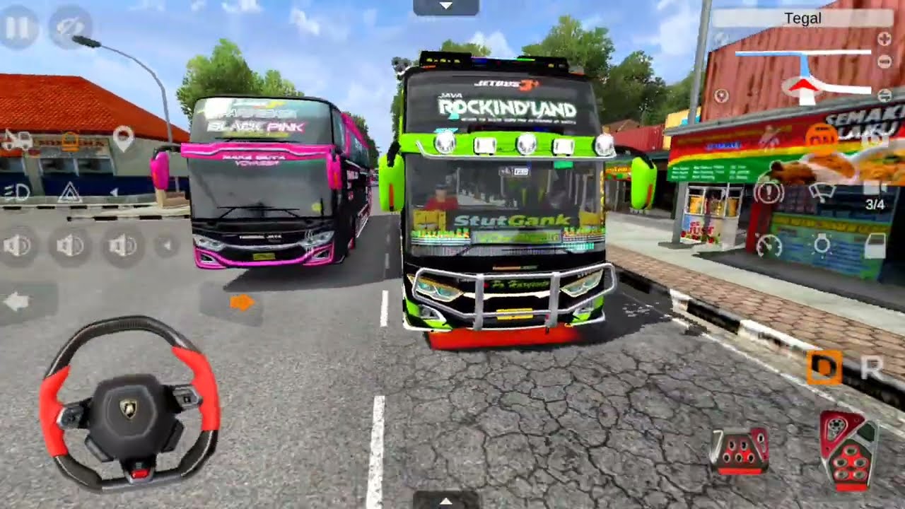 Haryanto bus traveling to Central Java from West Java was speeding #bussimulator