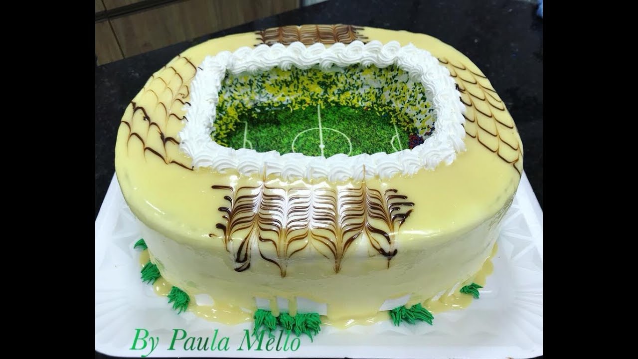 Bolo Campo de Futebol - Especial Copa do Mundo