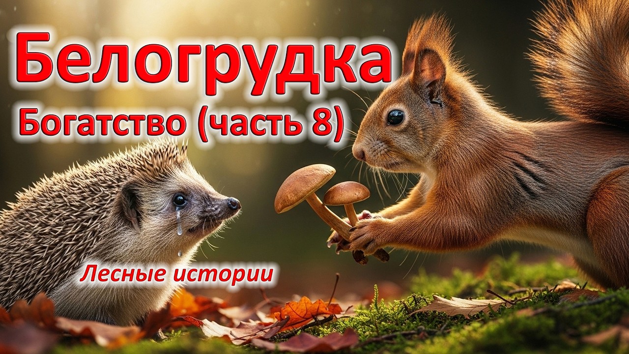 Белогрудка и самое большое богатство | 8 часть историй о белочке.