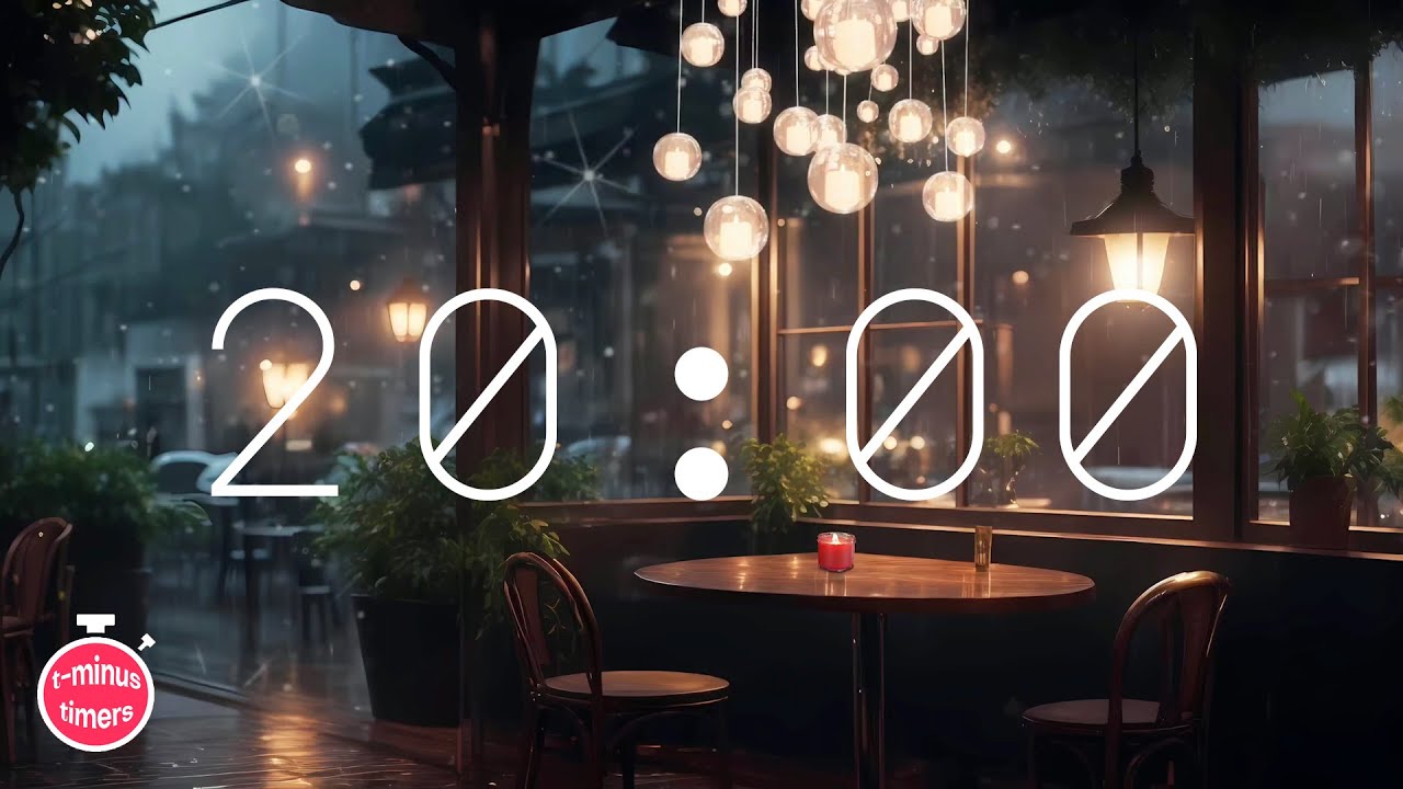 20 Minute Timer | Lofi Music, Cozy Cafe Playlist