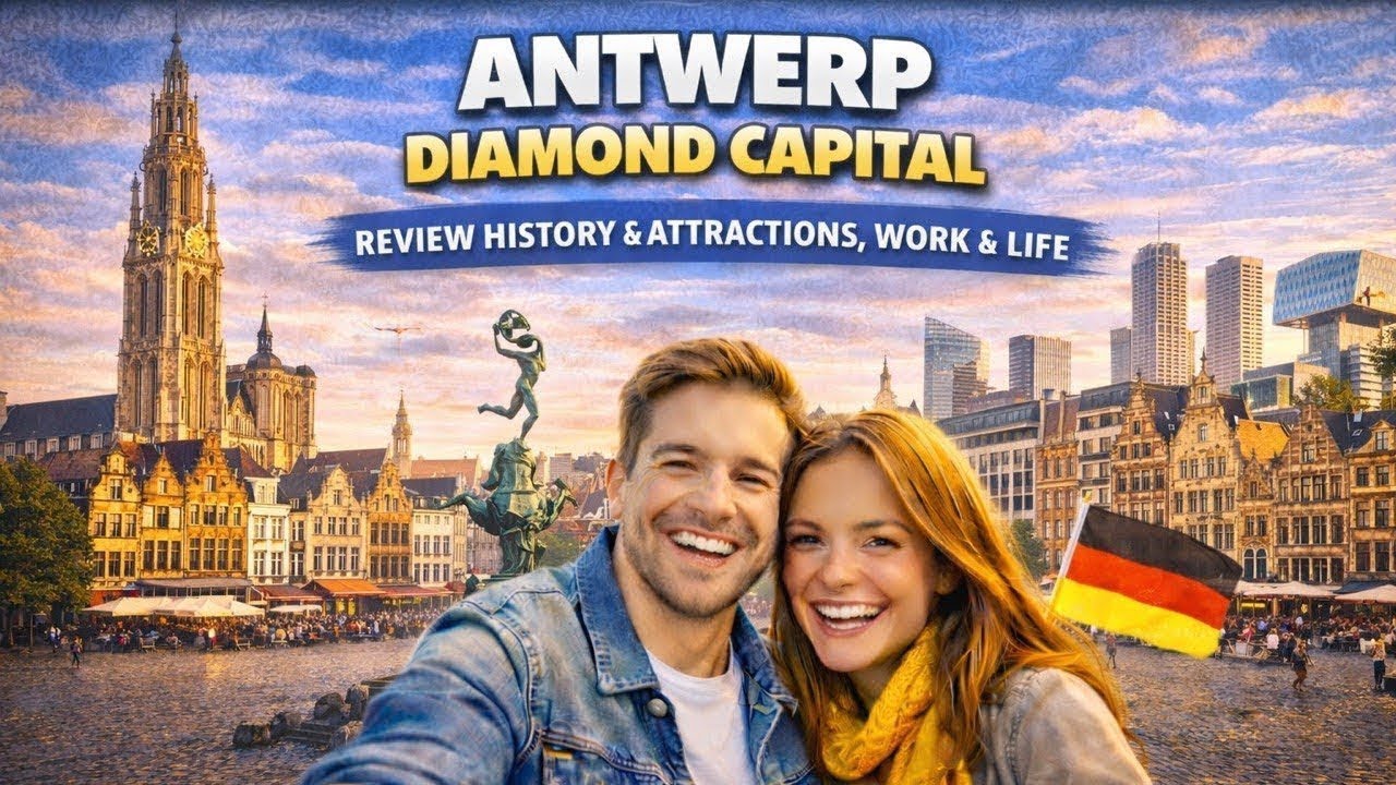 Walking from Central Station to the Church of Our Lady, Antwerp - Belgium