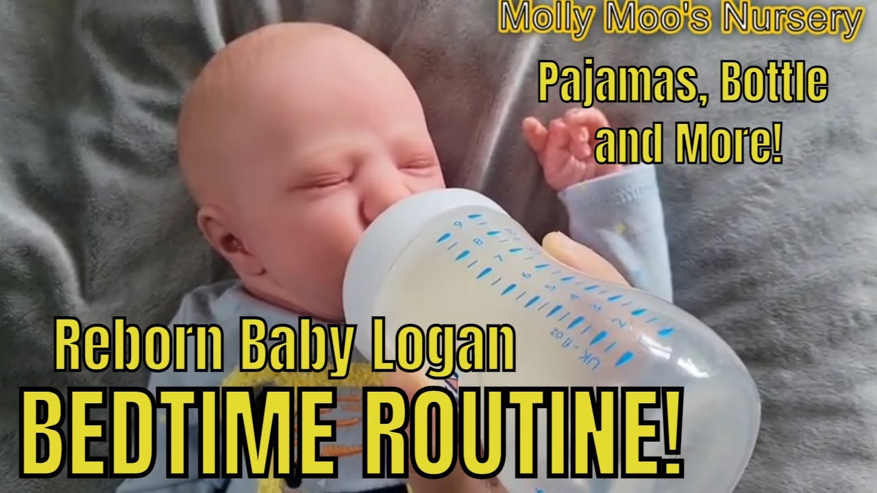 😴👶🏻Bedtime Routine! - Reborn Baby Logan baby - Bottle, PJ's and Bedtime! Cute Reborn Roleplay Video!