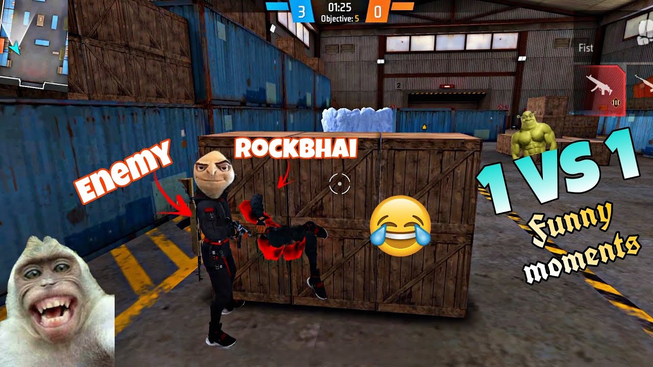 FREEFIRE FUNNY 1 VS 1 MOMENTS🤣 | GARENA FREEFIRE MAXX |