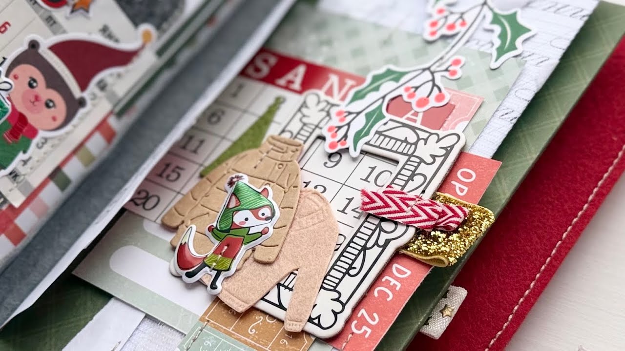 #СкрапВлог / СП «Зима на лайте 2.0» 🎄/ подбор материалов / немного процесса / ОБЗОР готового АЛЬБОМА