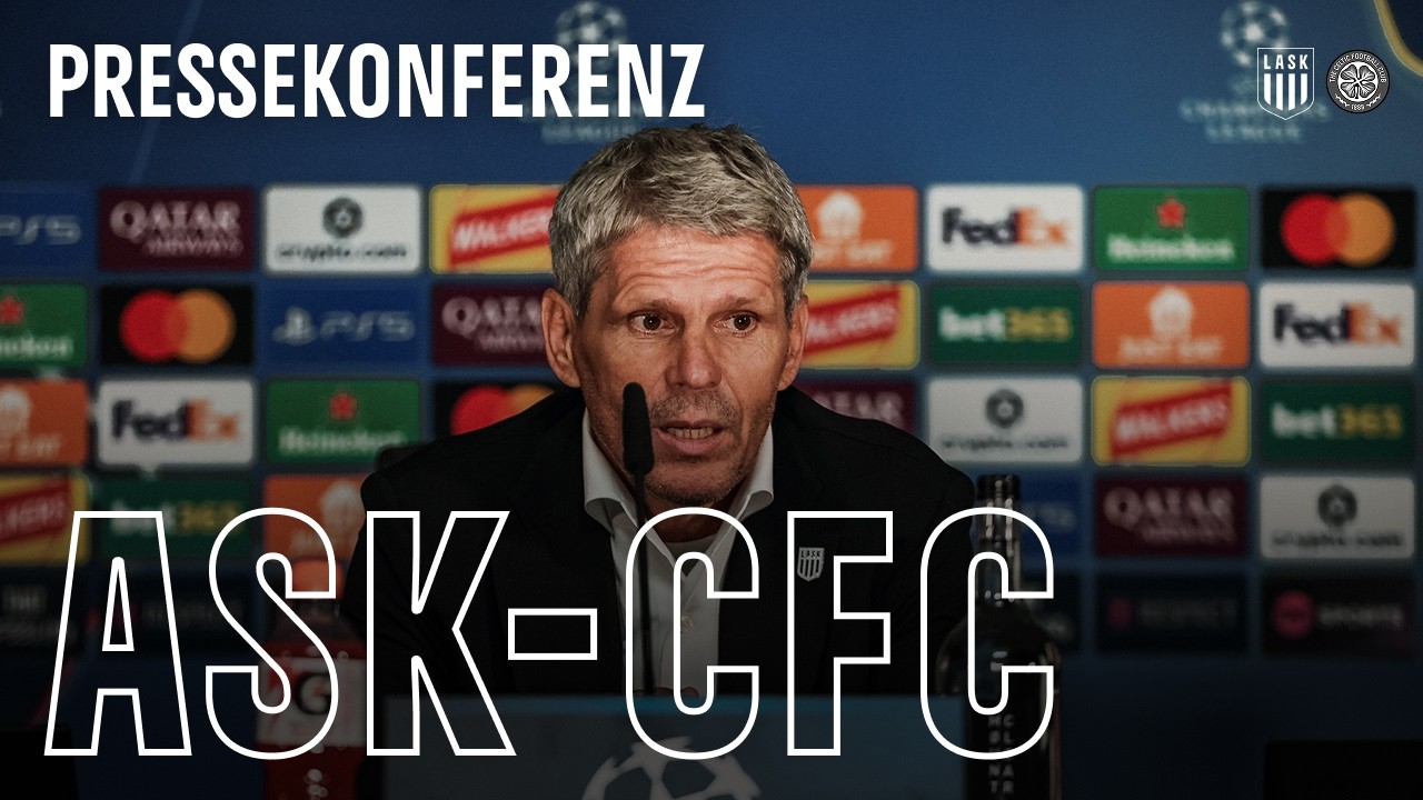 Press conference ahead of LASK vs. Celtic Glasgow