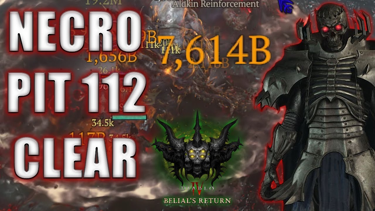 S8 RANK 1 BLOOD WAVE NECRO (Final Result) PIT 112 CLEAR | Diablo 4 Necromancer Season 8 Build