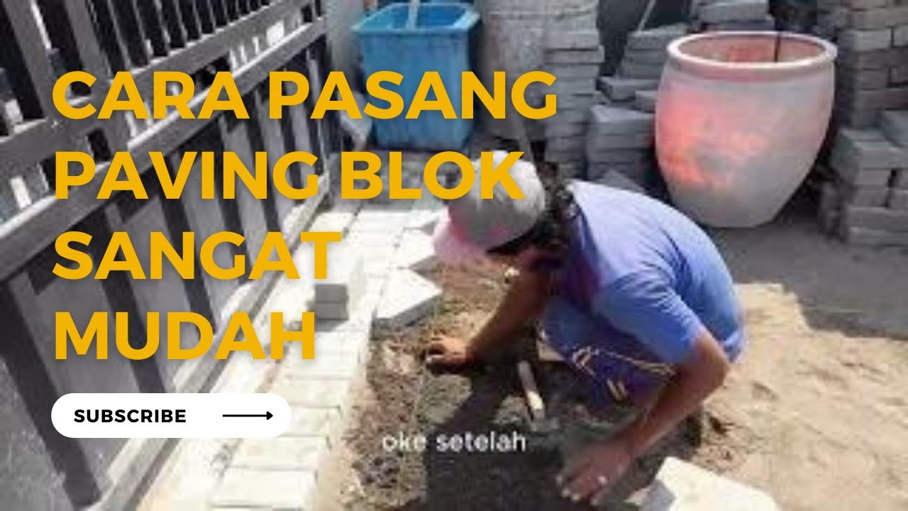 Cara Pasang Paving Blok Sangat Mudah