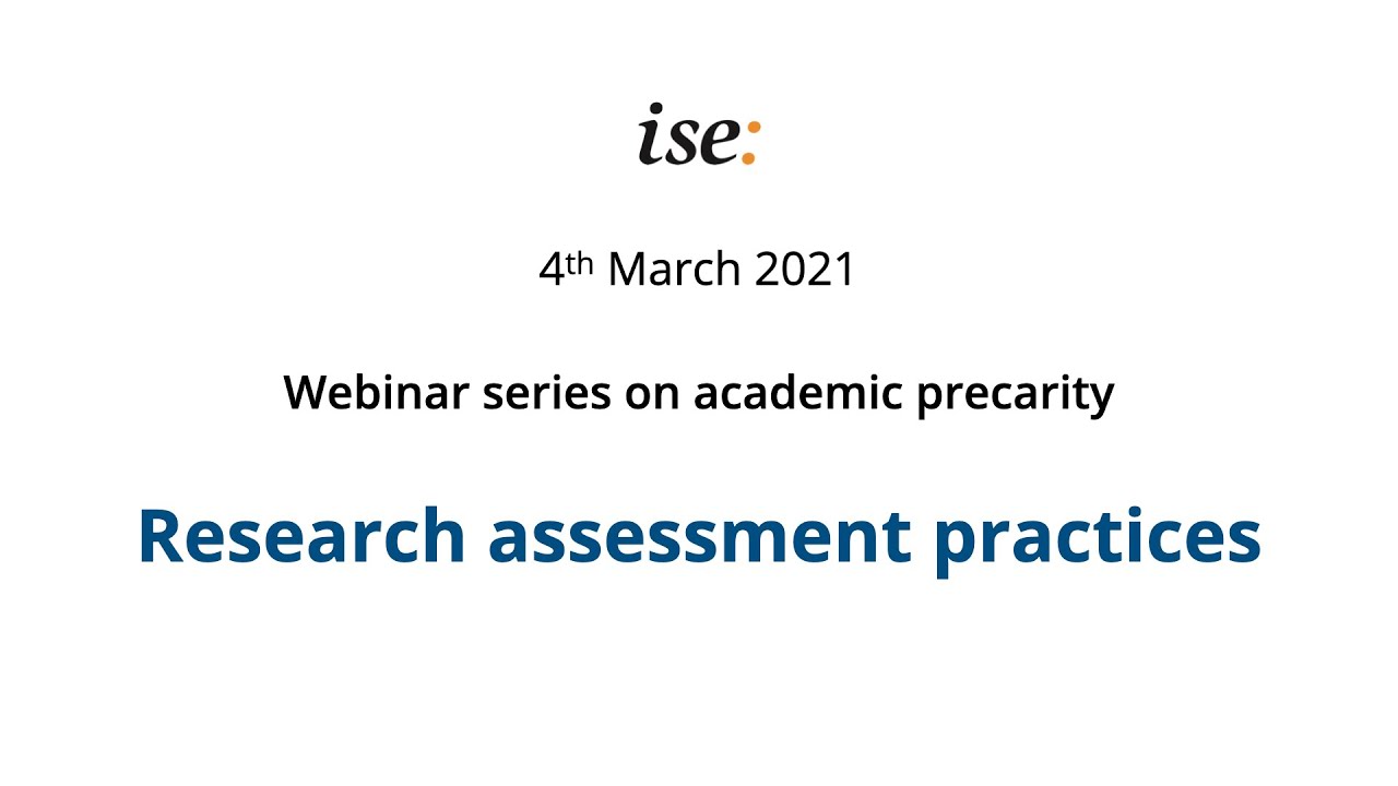 Research assessment practices