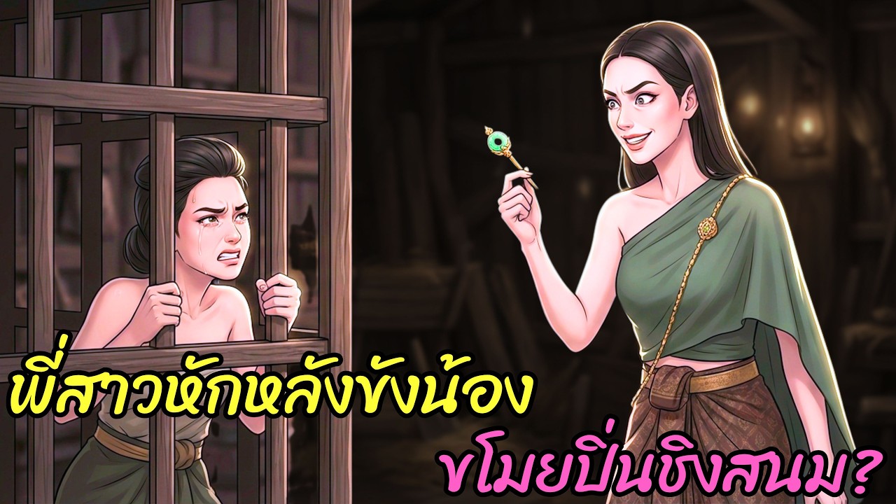 น้องสาวถึงกับร้องไห้โฮเมื่อพี่สาวจับเธอไปขังและขโมยปิ่นปักผมหยกของเธอไป ทั้งหมดก็เพื่อแย่งชิงตำแหน่ง