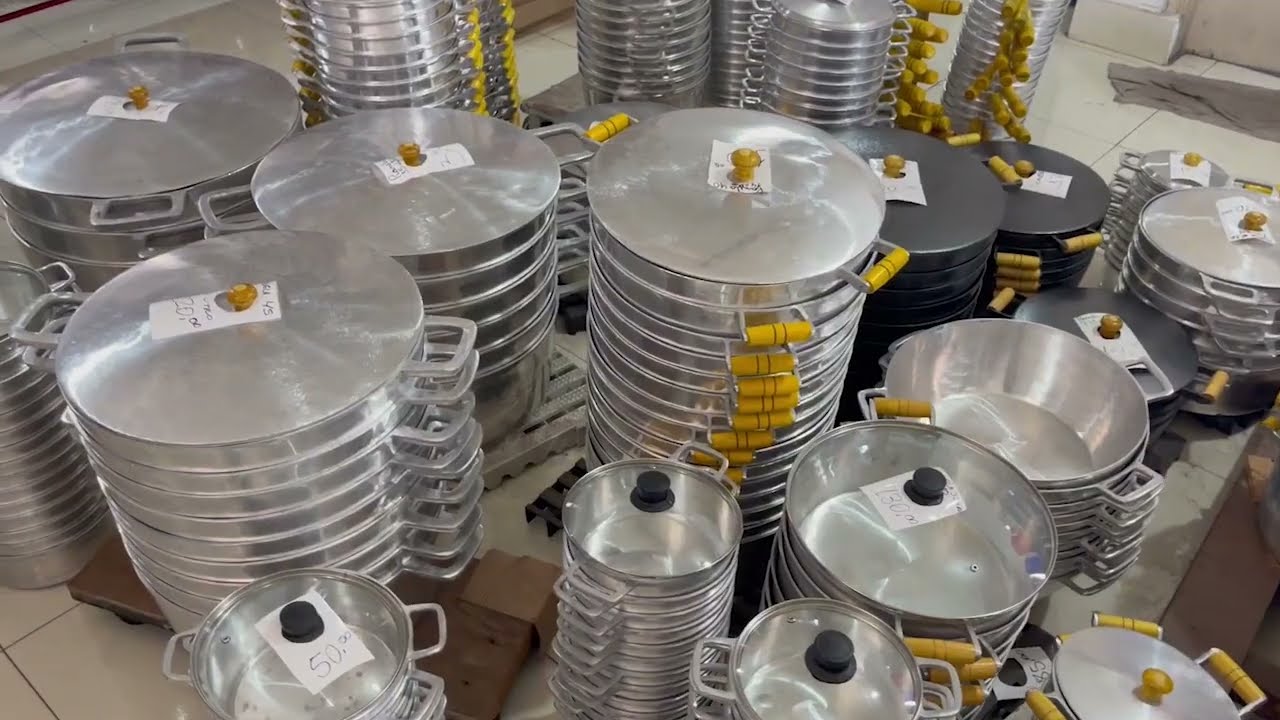Panelas Maiores de alum&iacute;nio batido para sua casa ou restaurante.