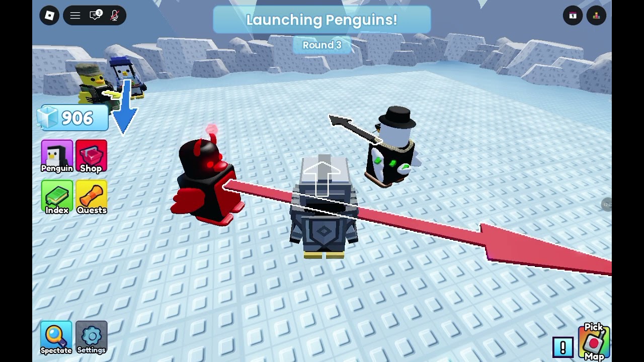 Playing Roblox knockout