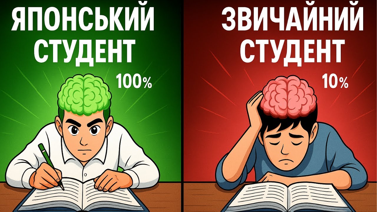 Як запамʼятати  все, як японські студенти ( і вчитись менше )