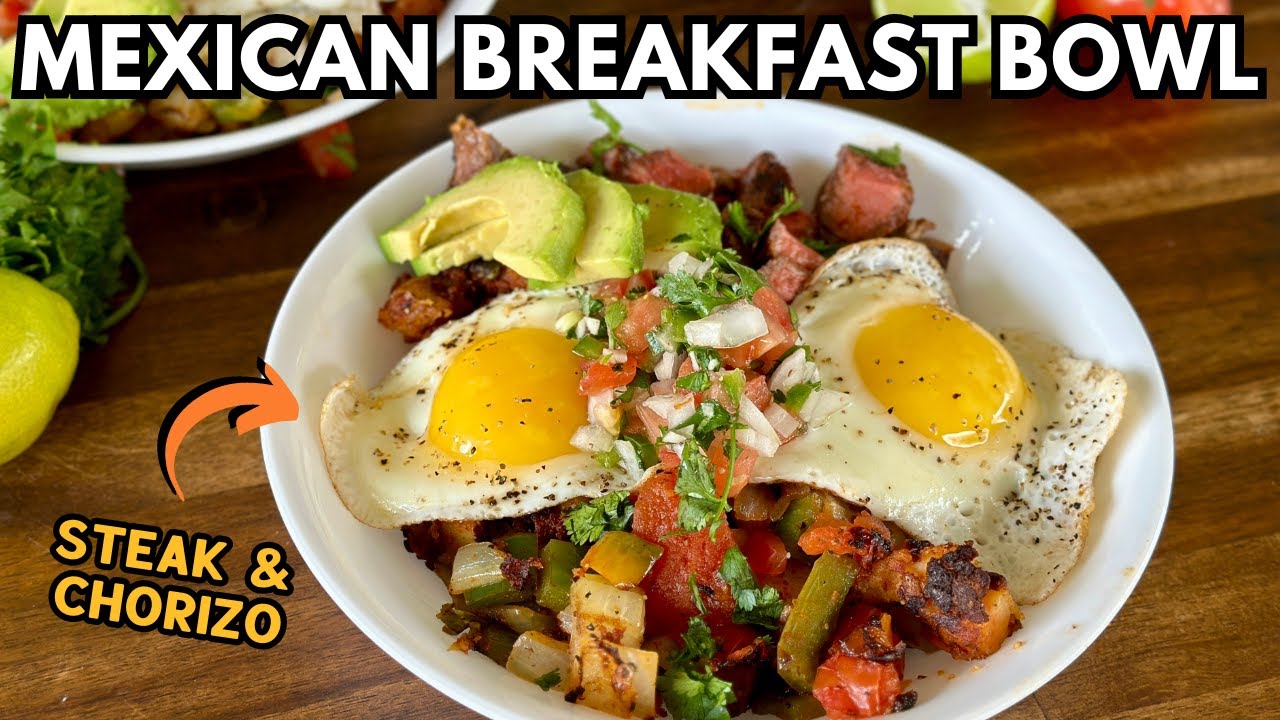 Mexican Breakfast Bowl with the BEST Chorizo Potatoes on the Griddle