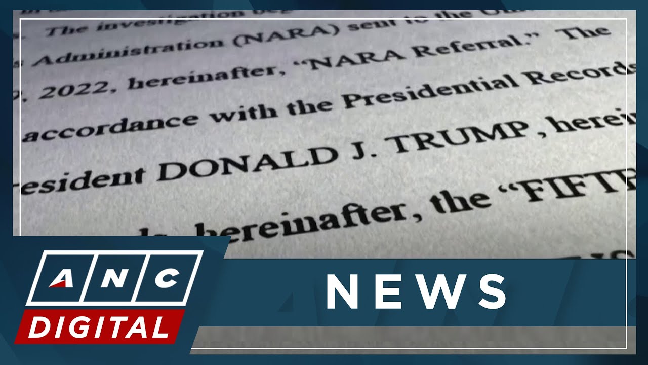 Trump indicted for alleged mishandling of classified gov't documents, obstruction of justice | ANC