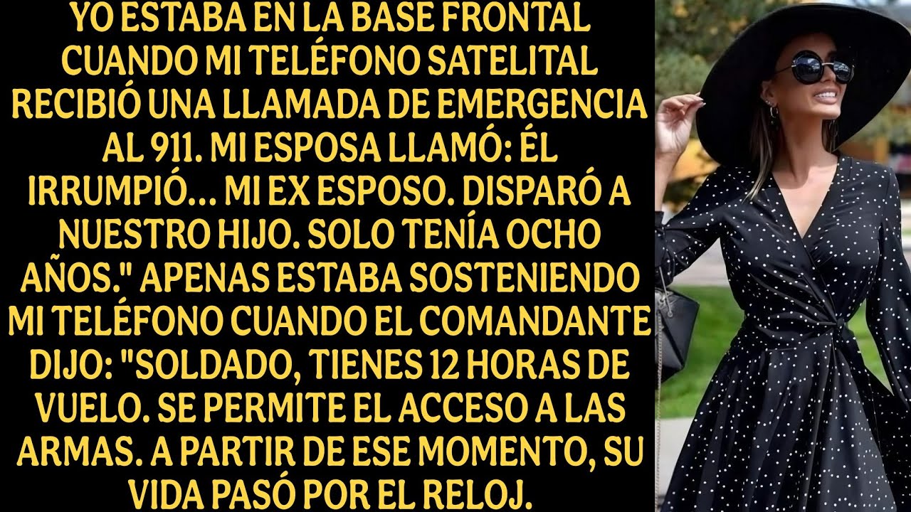 Yo estaba en la base frontal cuando mi teléfono satelital recibió una llamada de emergencia al 911..