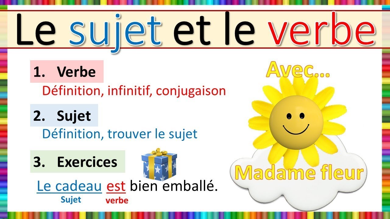 Le sujet et le verbe