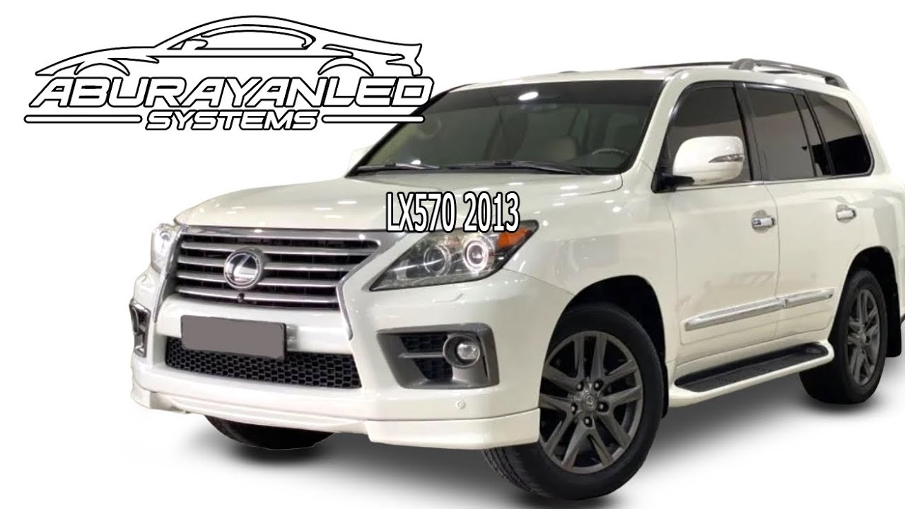 مقارنة بين الليد والزينون الاصلي على جيب لكزس LX570 2013