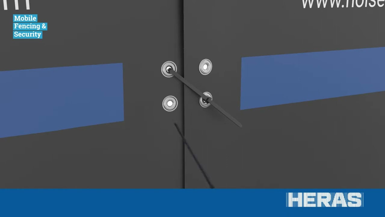 Die einfache Installation einer Heras L&auml;rmschutzmatte 2.0