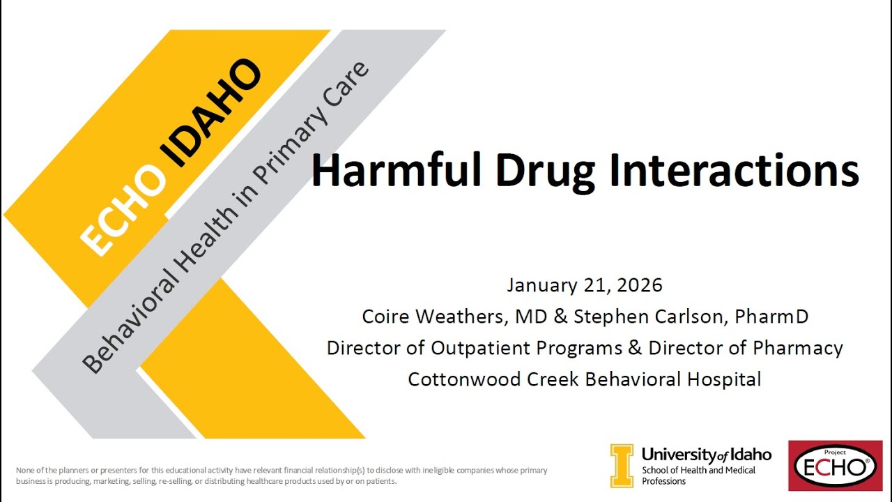 Harmful Drug Interactions - January 21, 2026