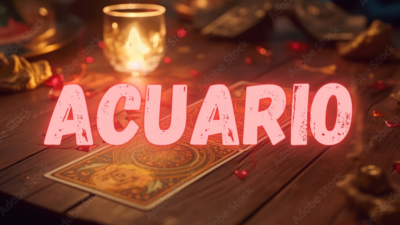 ACUARIO TE SORPRENDE LO QUE ESTÁ POR OCURRIR 😲♥️ ACABA UNA LARGA Y FRUSTRANTE ESPERA! 😍✨