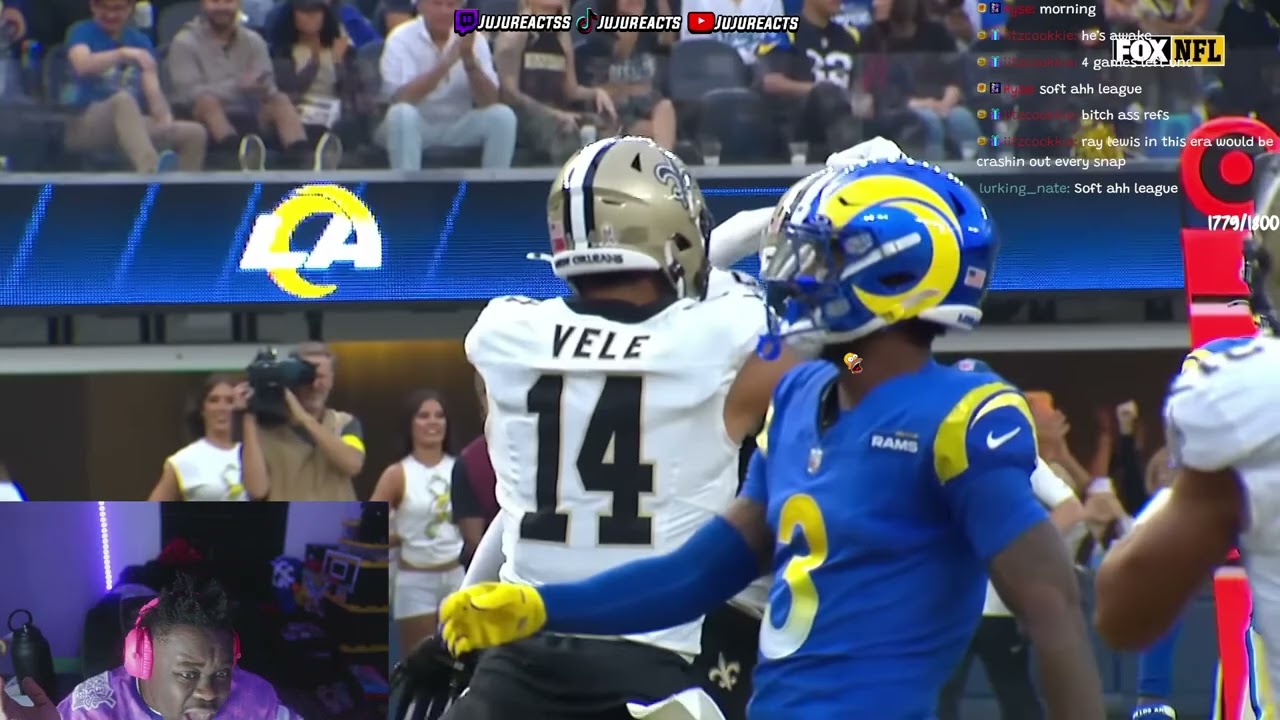 JuJuReacts на матч «Нью-Сэйнтс» против «Лос-Анджелес Рэмс» | Обзор всех игр NFL 2025 | Неделя 9