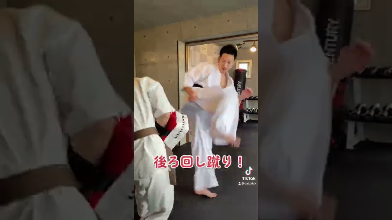 【空手の蹴り技 教室】後ろ回し蹴り