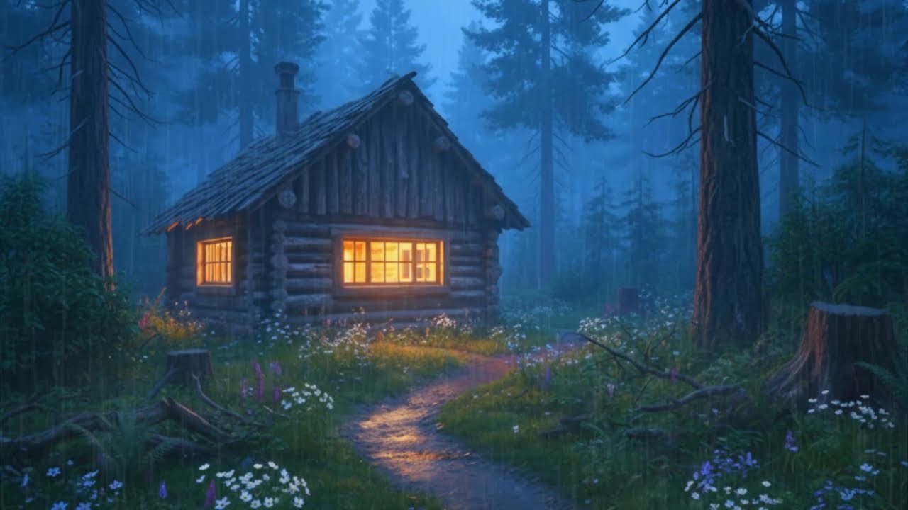 Deep Sleep During the Rainy Night – Relaxing Rain Sounds for Sleeping & Insomnia Relief