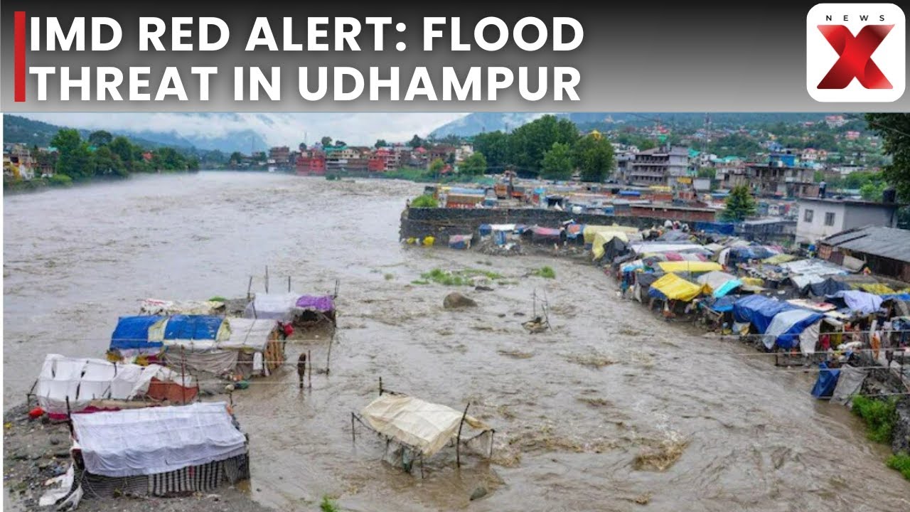 Udhampur Flood Alert: Heavy Rains Trigger Waterlogging, IMD Red Warning Issued | NewsX
