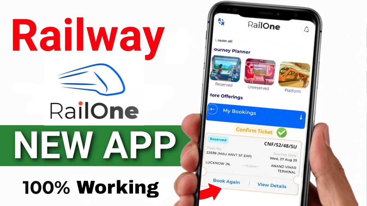 🚆 ரயில்வே RailOne App ல Register பண்ணி Train Ticket Book பண்ணுவது எப்படி? | Vignesh Dhayalan