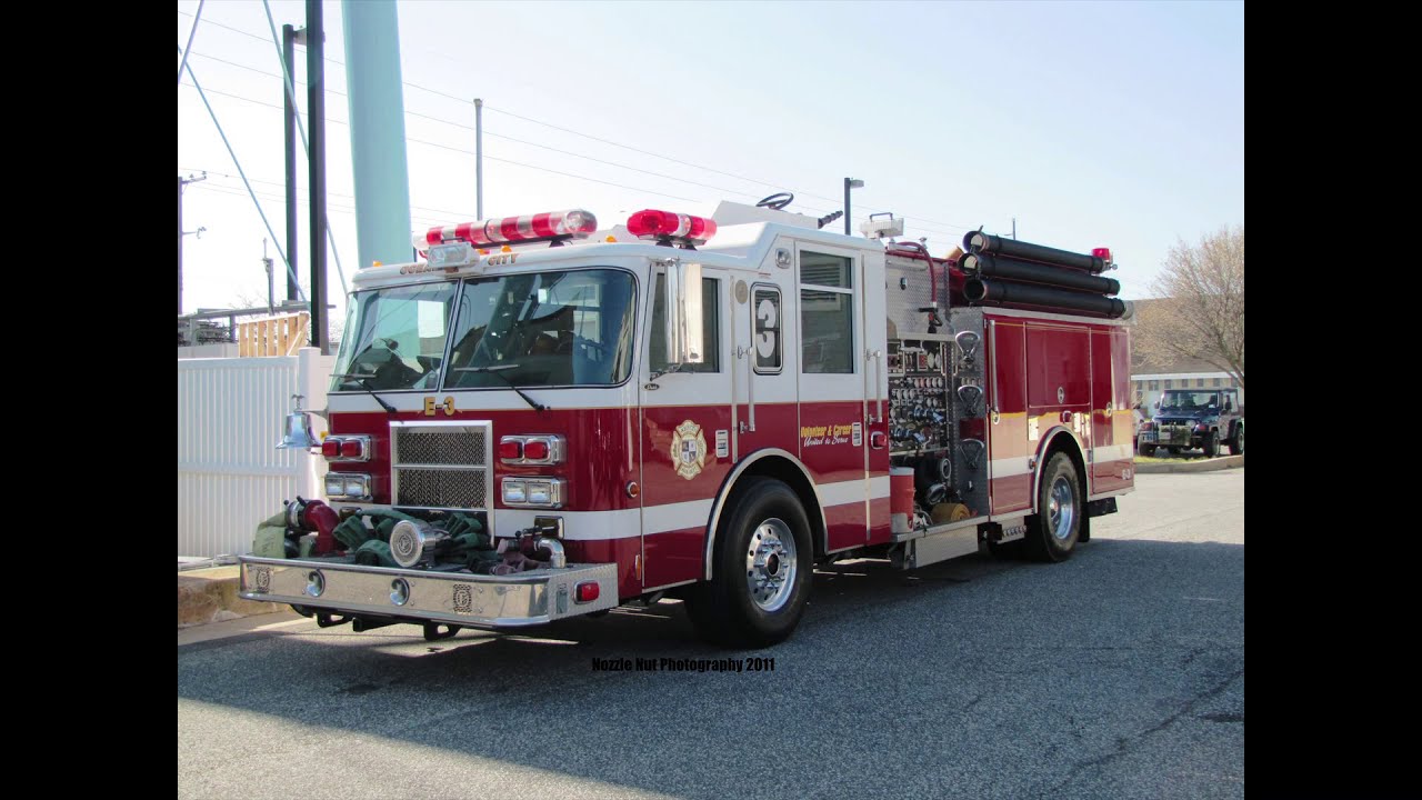Ocean City Volunteer Fire Company (MD)- Retired/Current Engine Companies- Response Videos