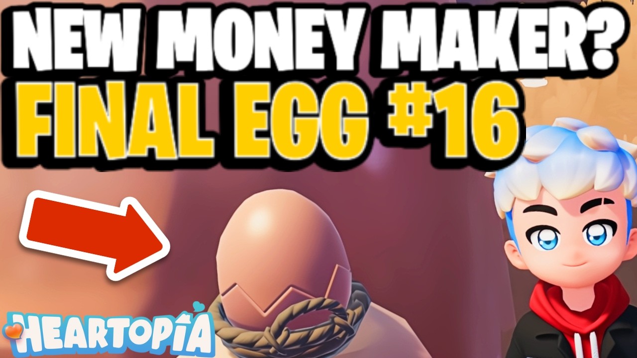 FINAL Egg #16 + Onsen Egg Recipe! 💰 NEW Best Money Method? | Heartopia