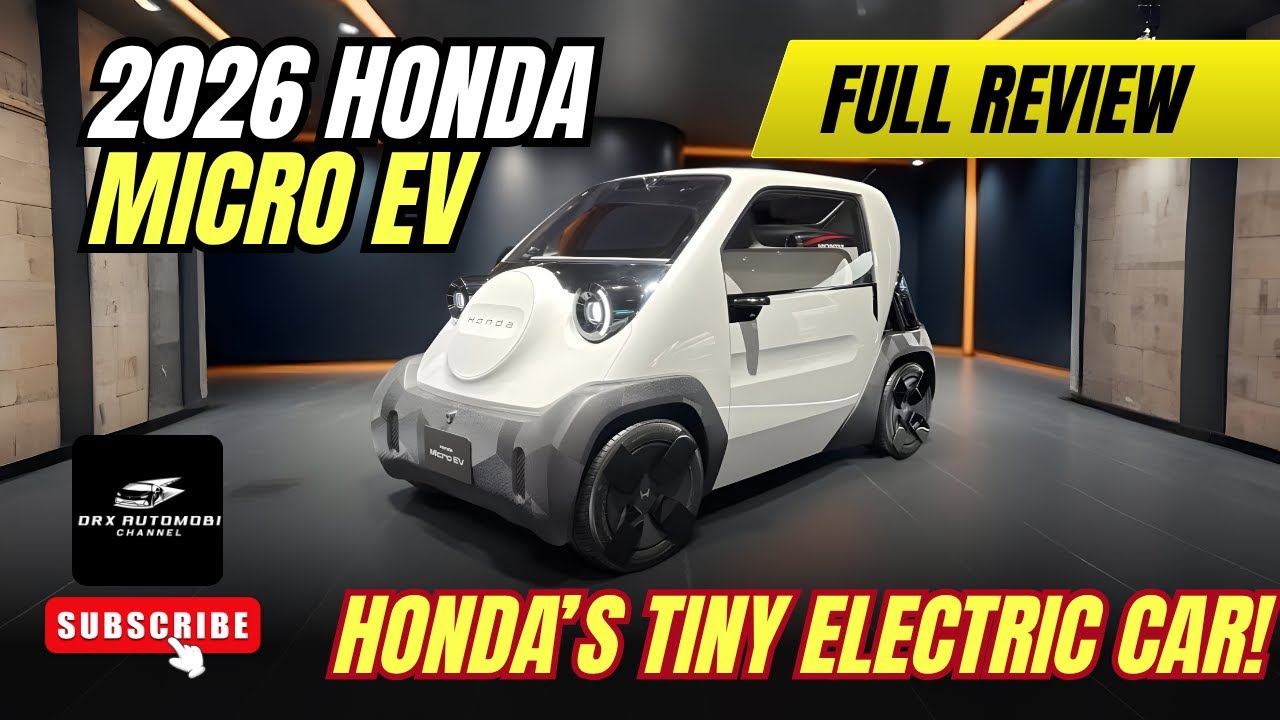 Концепт Honda Micro EV 2026 года &mdash; предварительный обзор ультракомпактного городского электромобиля!