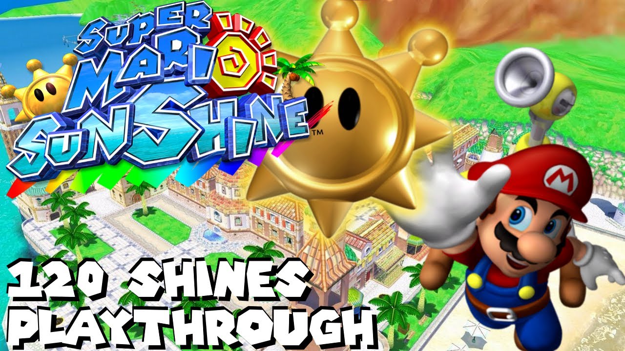 All 120 Shine Sprites Playthrough - Super Mario Sunshine