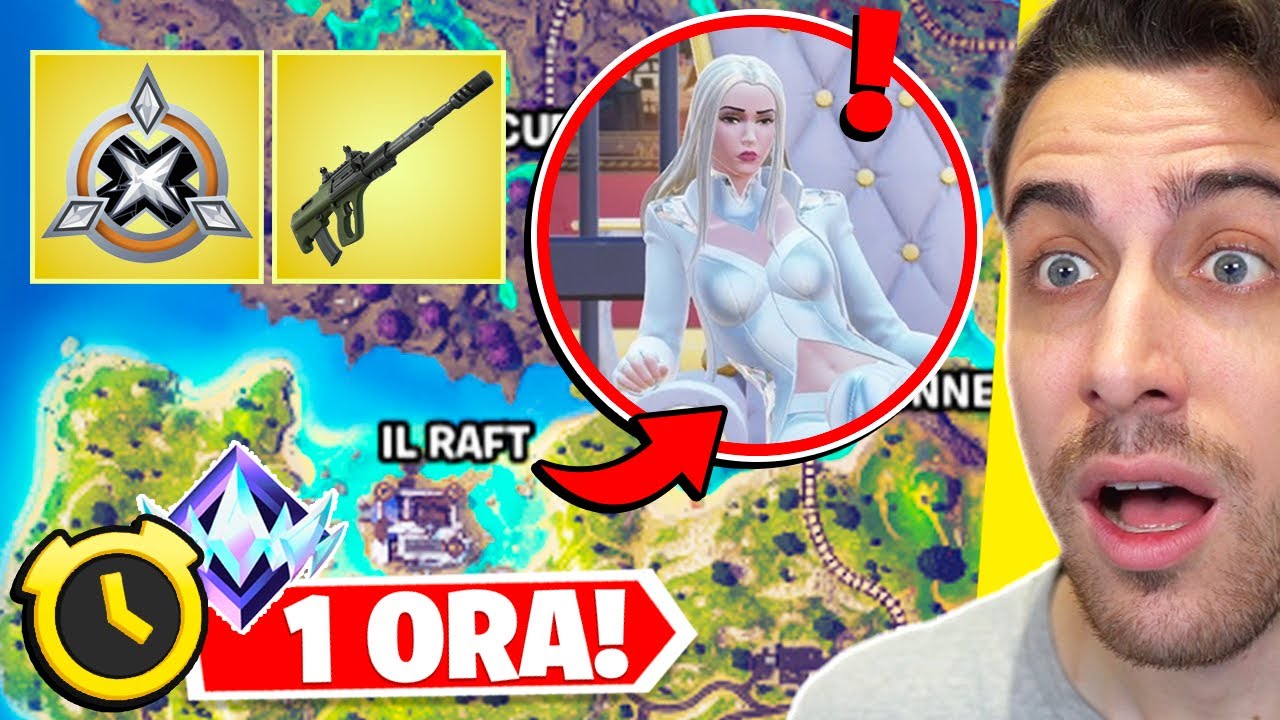 Atterro per 1 ORA al RAFT da BOSS Emma Frost in RANKED! Stagione Marvel Fortnite ITA!