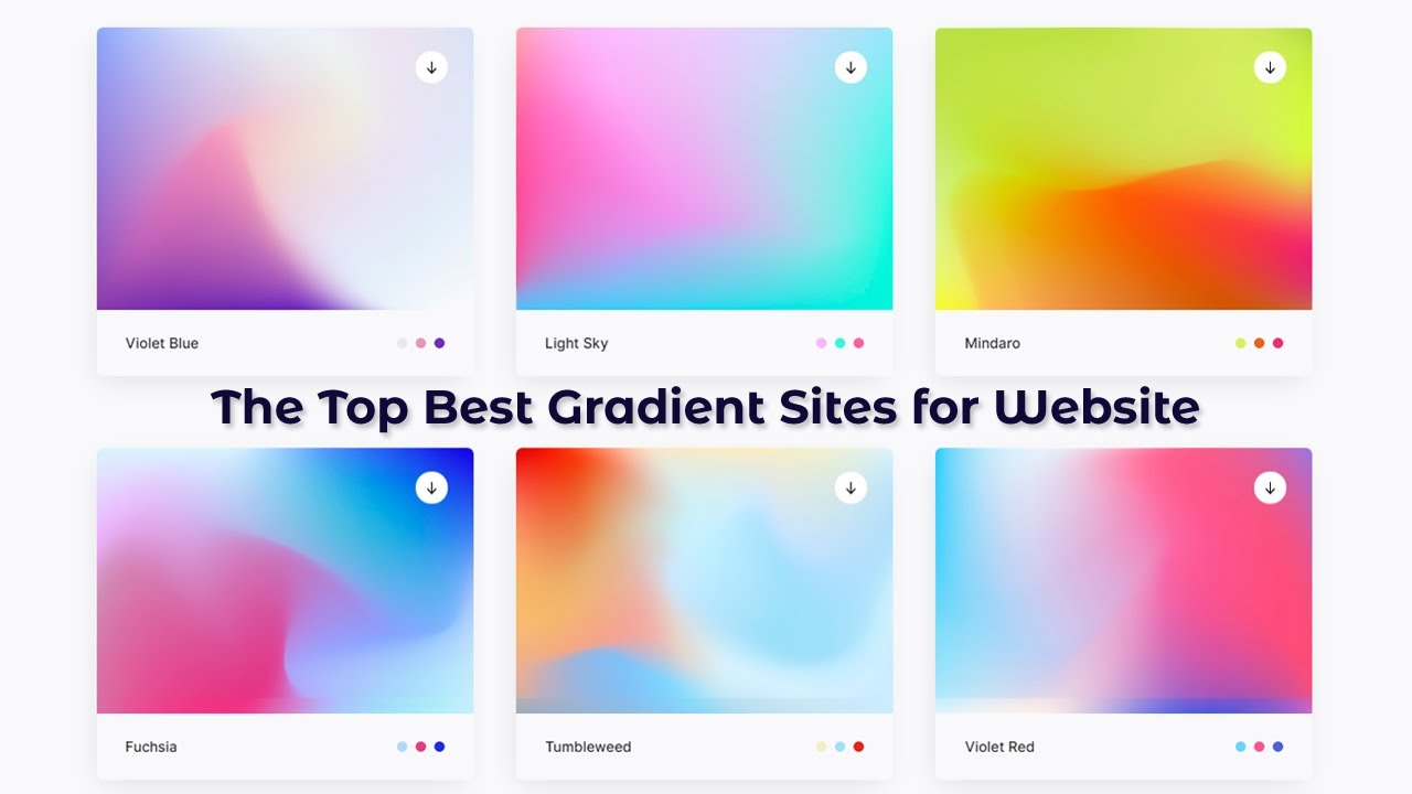 The Top Best Gradient Sites for Website