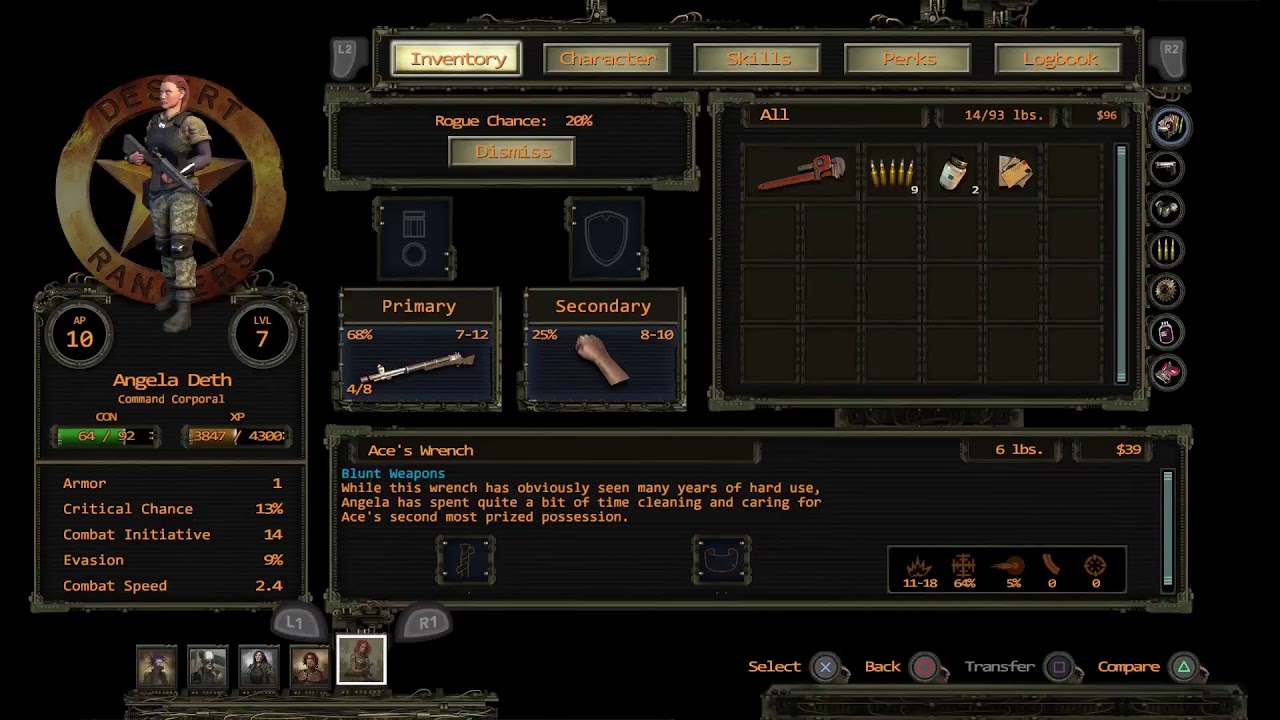 Wasteland 2 Director's Cut on PS5 no commentary playthough part 1.