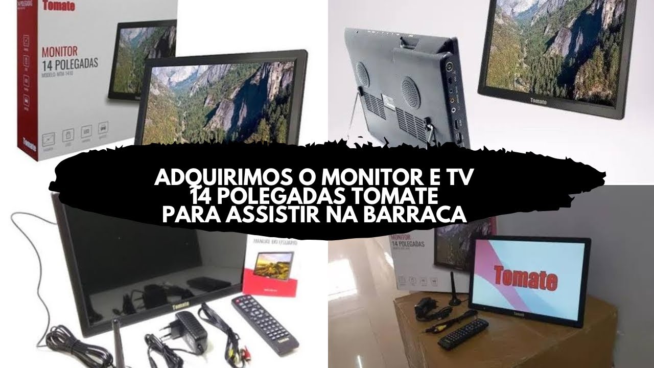 Tv e monitor Tomate 14 polegadas e Stick TV Amazon 2&bull; gera&ccedil;&atilde;o